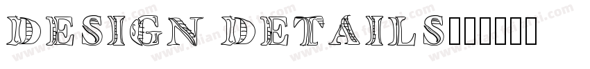 DESIGN DETAILS字体转换